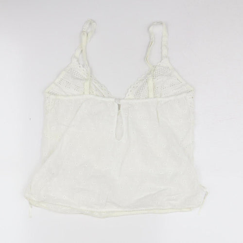 Next Womens White Crochet Camisole Tank Top