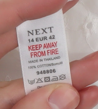 Next Womens White Crochet Camisole Tank Top