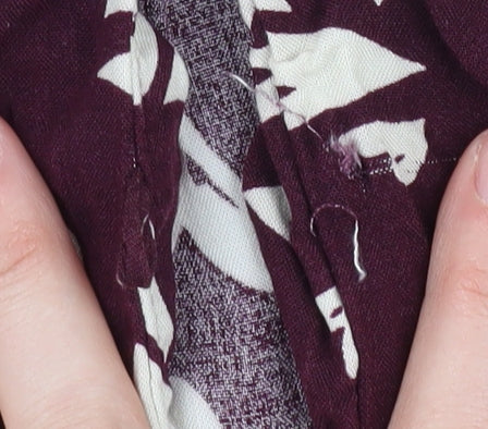 New Look Women's Purple 10 Button Shift Dress