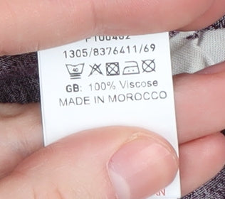 New Look Women's Purple 10 Button Shift Dress