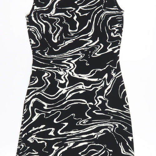 River Island Women's Black Bodycon Dress Size 8