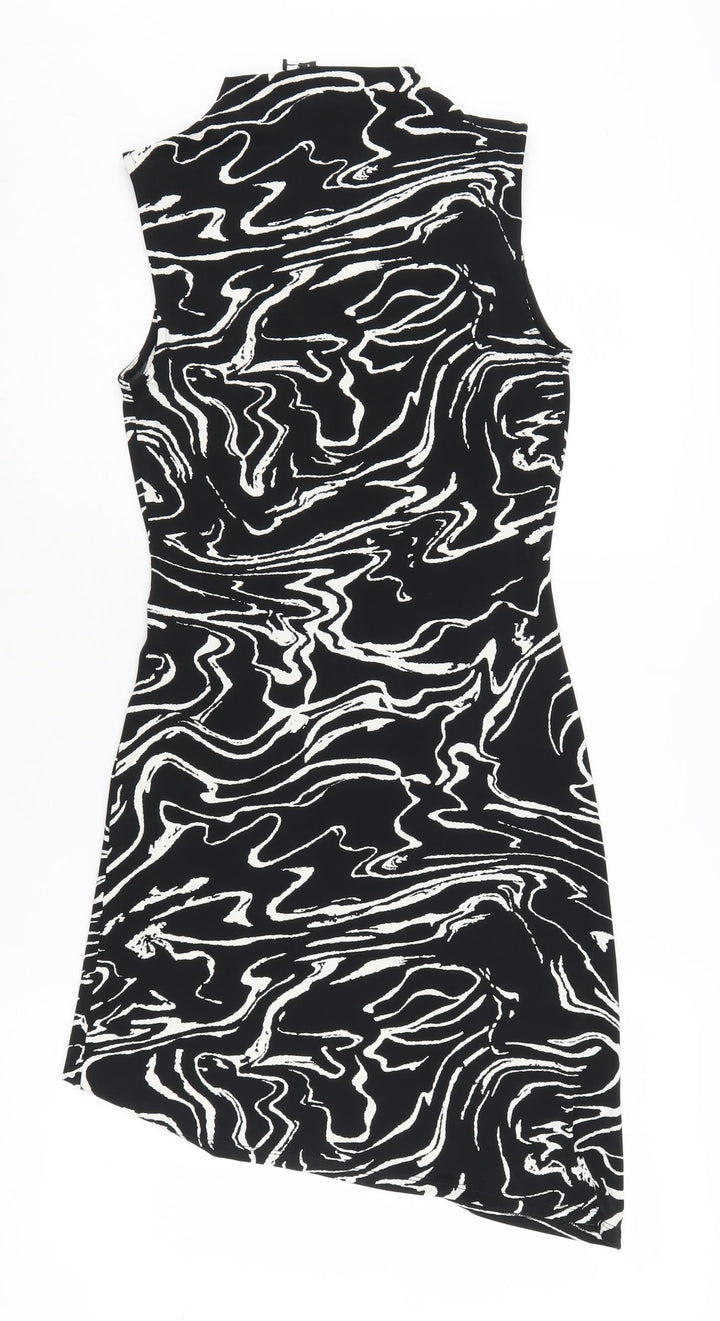 River Island Women's Black Bodycon Dress Size 8