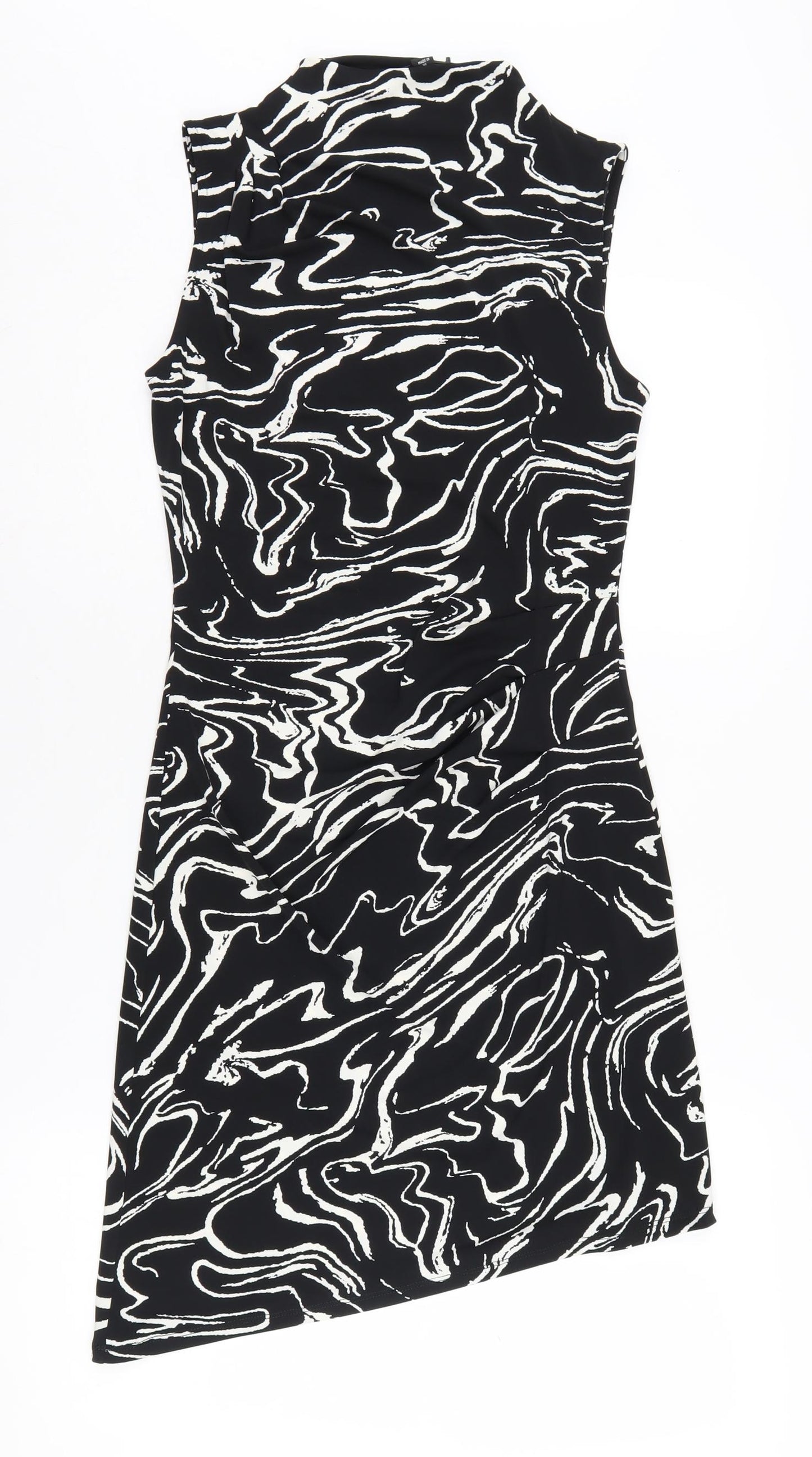 River Island Women's Black Bodycon Dress Size 8