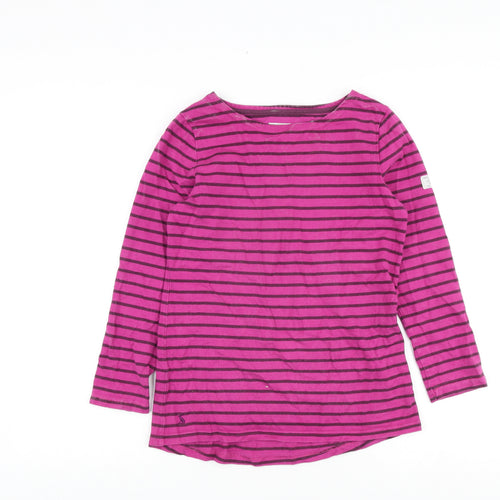 Joules Women's Purple Striped Long Sleeve T-Shirt