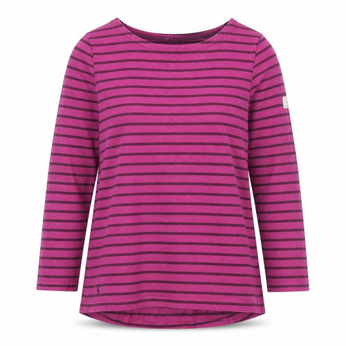 Joules Women's Purple Striped Long Sleeve T-Shirt