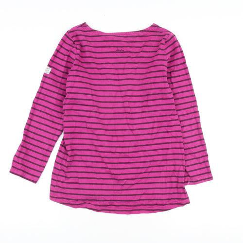 Joules Women's Purple Striped Long Sleeve T-Shirt
