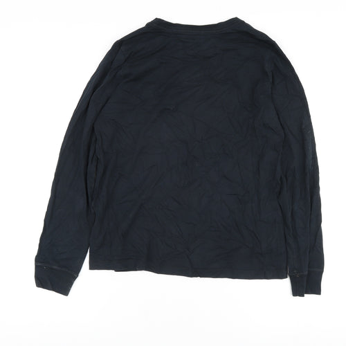 Nike Men's Black Long Sleeve T-Shirt, Size M
