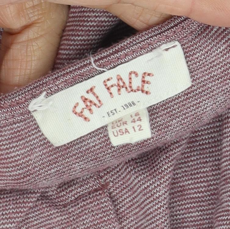 Fat Face Women's Purple 3/4 Sleeve Blouse Size 14