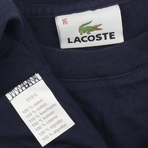 Lacoste Unisex Adults Blue 16 Basic T-Shirt Short Sleeve