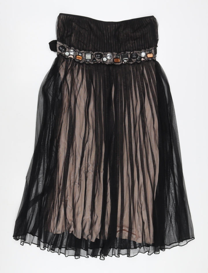Kookai Women's Black A-Line Midi Dress Size 2