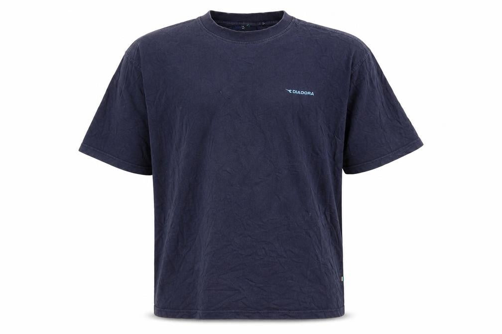 Diadora Men's Blue Crew Neck L T-Shirt