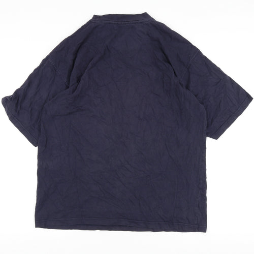 Diadora Men's Blue Crew Neck L T-Shirt