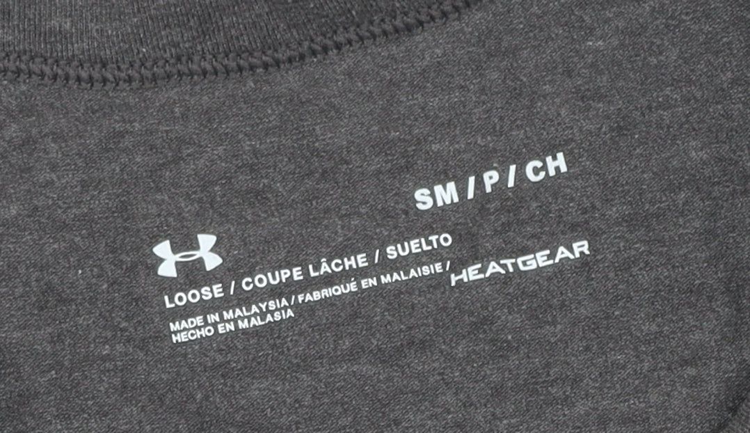 Under Armour Men's Grey Sleeveless T-Shirt Small