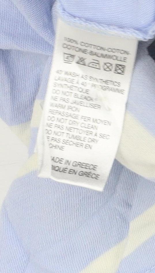 Paul Smith Men's Blue Striped Cotton T-Shirt L