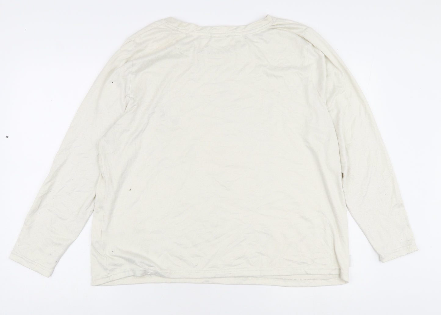 Disney Women's Ivory Minnie Mouse Long Sleeve T-Shirt