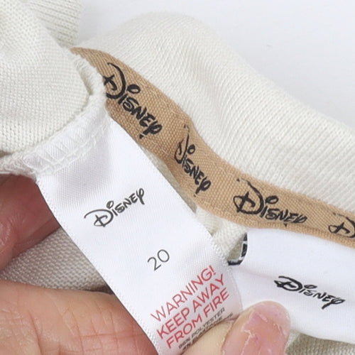 Disney Women's Ivory Minnie Mouse Long Sleeve T-Shirt