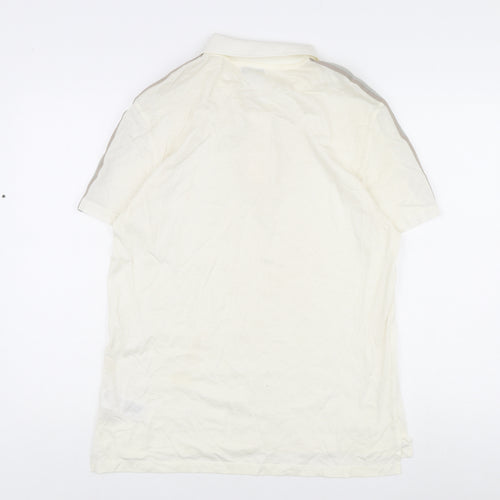 Reiss Men's White Polo Shirt L Short Sleeve