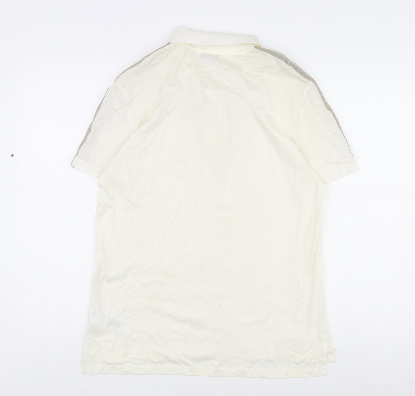 Reiss Men's White Polo Shirt L Short Sleeve