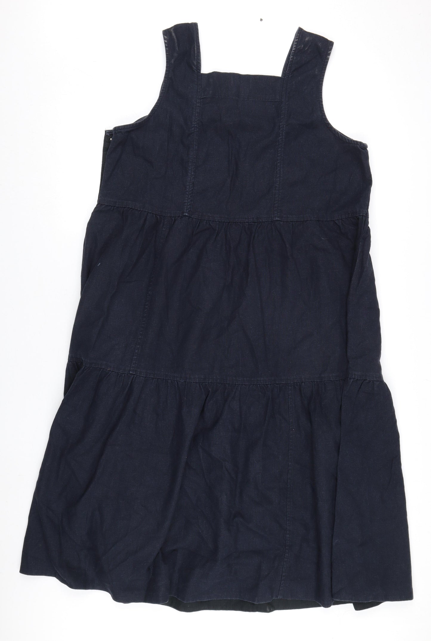 Toast Women's Black Pinafore Dress Size 12