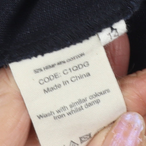 Toast Women's Black Pinafore Dress Size 12
