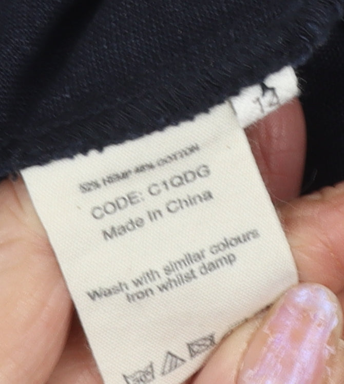 Toast Women's Black Pinafore Dress Size 12