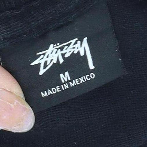 Stussy Men’s Black Graphic Print Cotton T-Shirt M