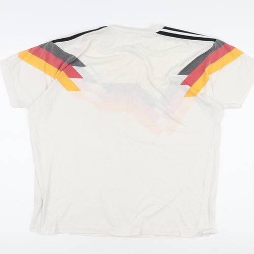 Adidas Men's Retro Multicoloured Graphic T-Shirt UK 14