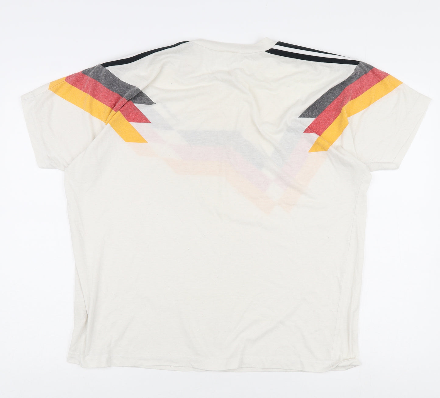 Adidas Men's Retro Multicoloured Graphic T-Shirt UK 14