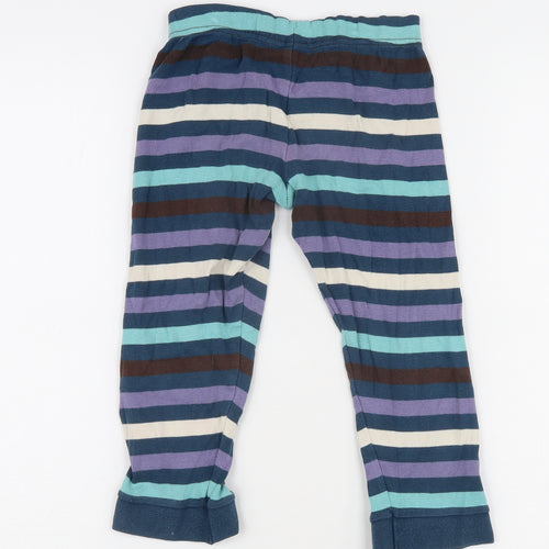 Marks and Spencer Girls Multicoloured Striped Pyjama Pants 5-6 Years