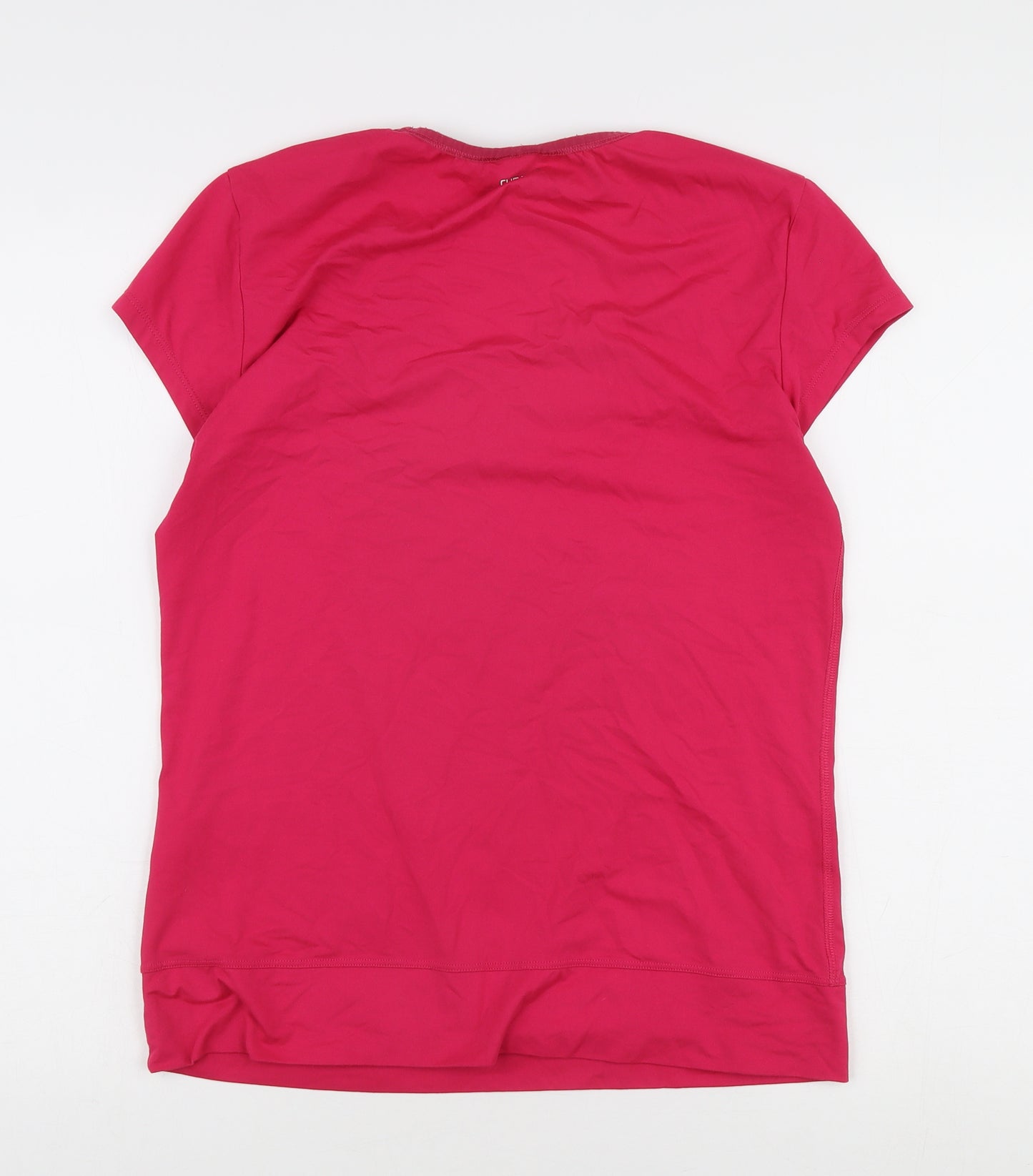 Adidas Pink Women's T-Shirt, Size 14, Round Neck Basic
