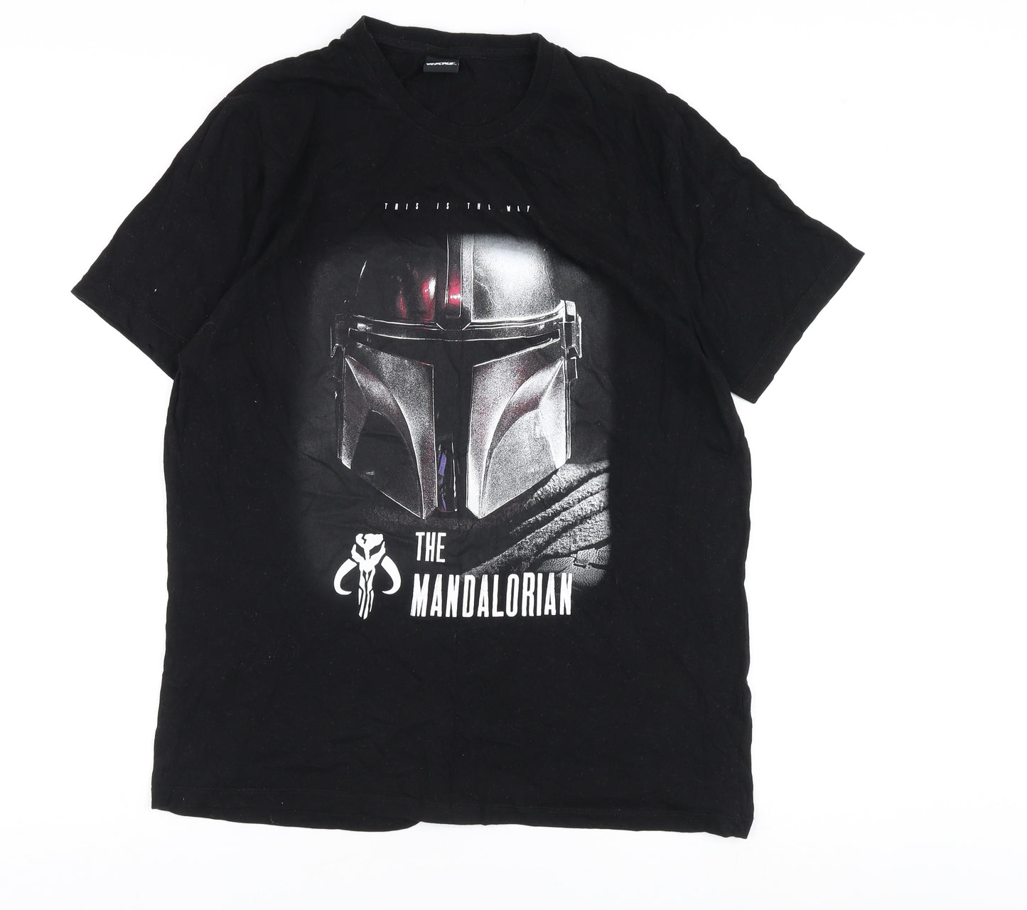 Star Wars Black Mandalorian T-Shirt, Men's Large