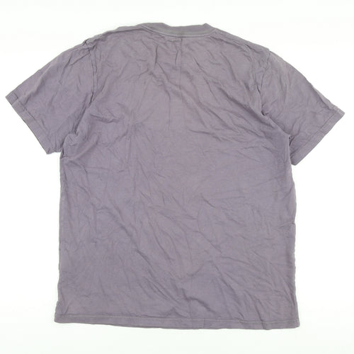 Carhartt Men's Grey Graphic Print Cotton T-Shirt, Size L