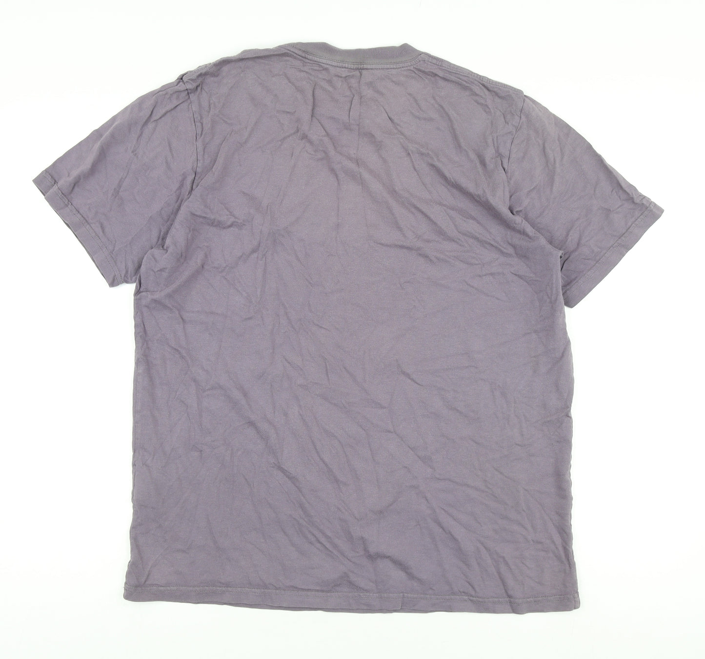 Carhartt Men's Grey Graphic Print Cotton T-Shirt, Size L