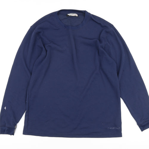 Campri Men's Blue XL Long Sleeve Pullover
