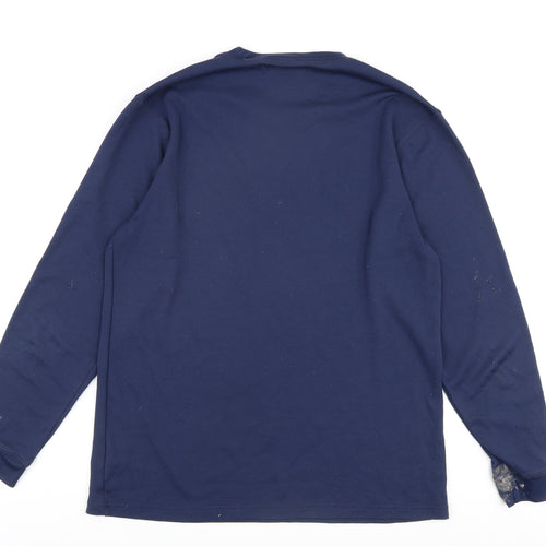 Campri Men's Blue XL Long Sleeve Pullover