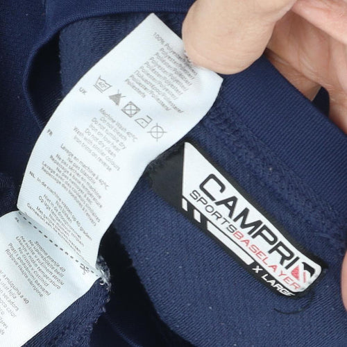 Campri Men's Blue XL Long Sleeve Pullover