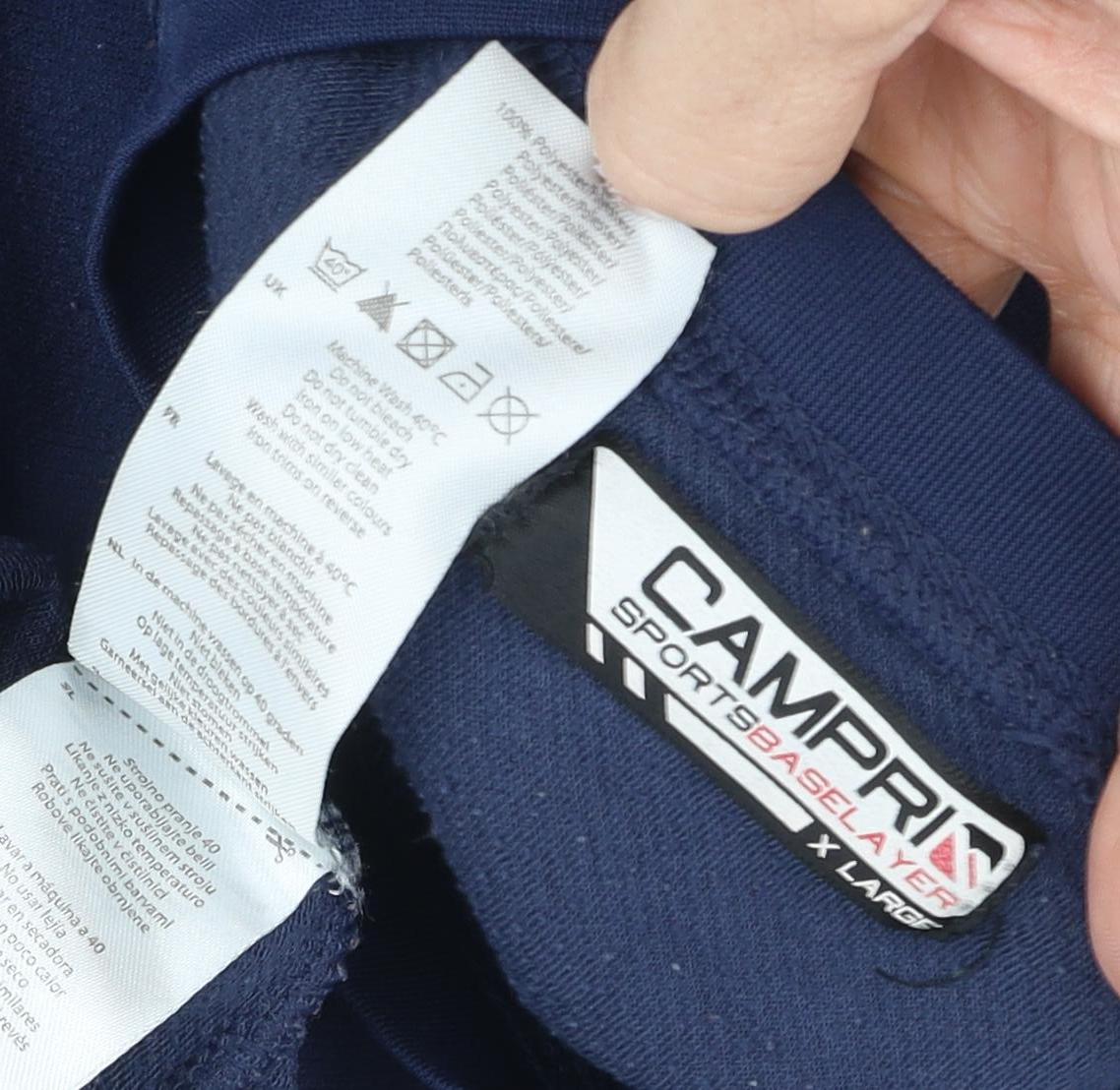 Campri Men's Blue XL Long Sleeve Pullover