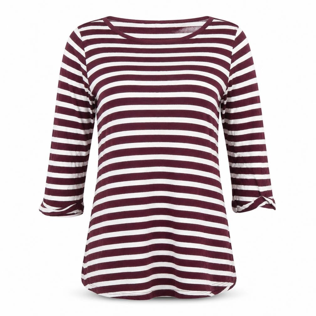 Front view of FatFace Women's Multicoloured Tunic, size 6, Striped Jersey