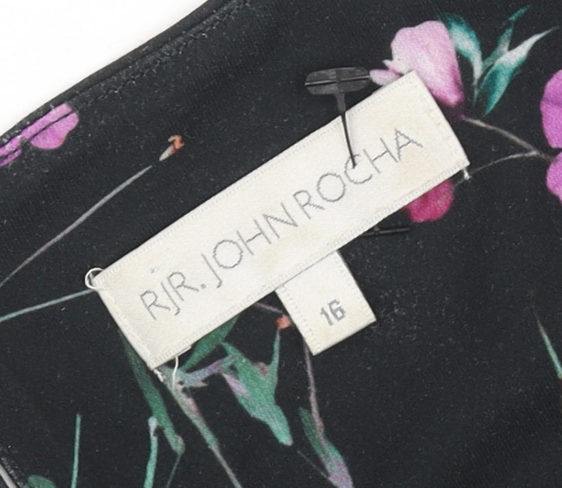 RJR John Rocha Women's Floral Fit & Flare Dress Size 16