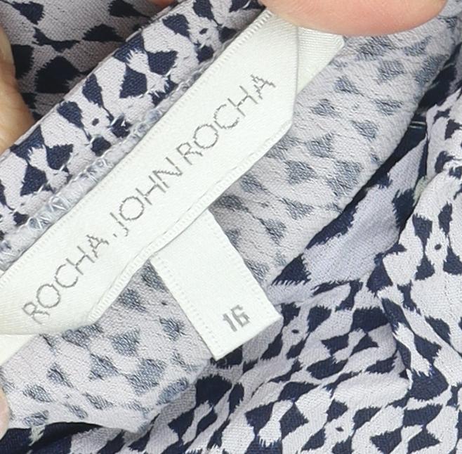 Rocha John Rocha Women's Multicoloured Shift Dress Size 16