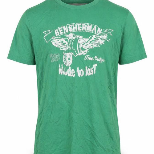 Ben Sherman Men's Green T-shirt, Size Medium.