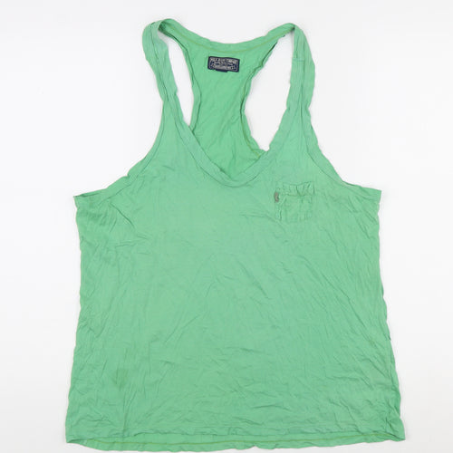 Polo Jeans Company Men's Green Sleeveless T-Shirt M