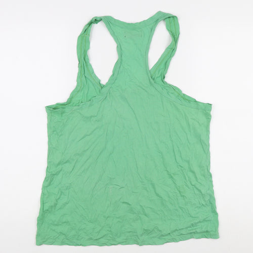 Polo Jeans Company Men's Green Sleeveless T-Shirt M