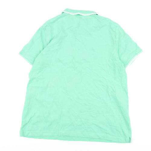 Lands' End Men's Green L Polo Shirt