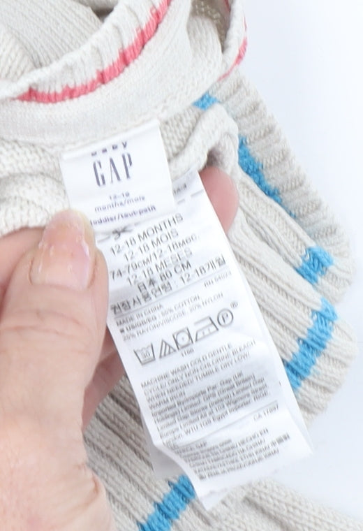 Gap Girls Ivory Rainbow Pullover Jumper 2 Years