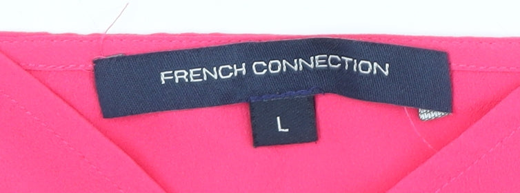 French Connection Women's Pink Camisole Tank L
