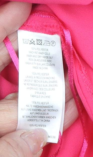 French Connection Women's Pink Camisole Tank L