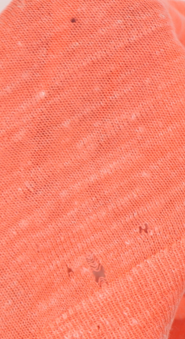 Mint Velvet Women's Orange V-Neck Pullover Jumper XS