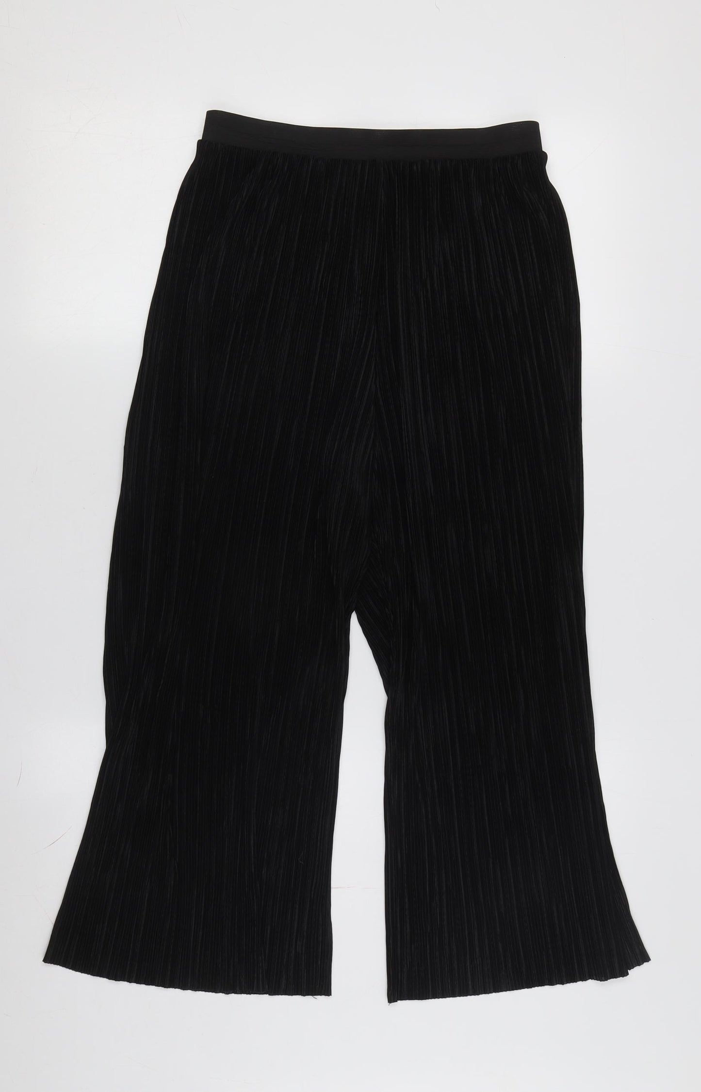 Red Herring Women's Black Wide-Leg Trousers Size 10