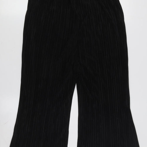 Red Herring Women's Black Wide-Leg Trousers Size 10